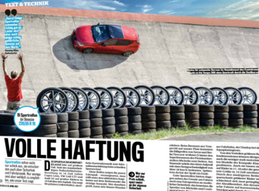 Performance tyres for compact cars – Auto Bild test